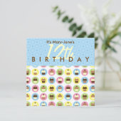 Invitation personnalisée pour les gâteaux d'annive (Debout devant)