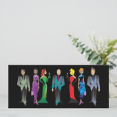 Invitation personnalisée pour les invités au dîner (Debout devant)