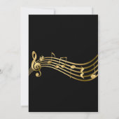 Invitation personnalisée pour récital de harpe en  (Dos)