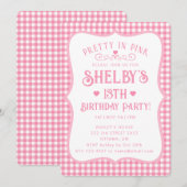 Invitation personnalisée pour un 13e anniversaire (Devant / Derrière)