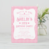 Invitation personnalisée pour un 13e anniversaire (Debout devant)