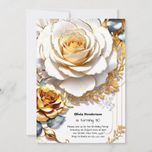 Invitation personnalisée pour un 30e anniversaire