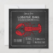 Invitation personnalisée pour un barbecue de homar (Devant)