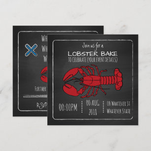 Invitation personnalisée pour un barbecue de homar