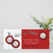 Invitation personnalisée pour un BBQ de réception (Debout devant)