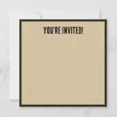 Invitation personnalisée pour un événement à thème (Dos)