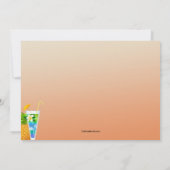 Invitation personnalisée pour un Luau Hawaïen (Dos)