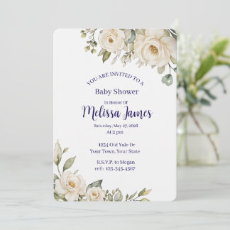 Invitation personnalisée pour une baby shower