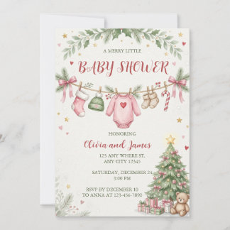 Invitation personnalisée pour une baby shower de N