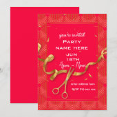 Invitation personnalisée pour une cérémonie de cou (Devant / Derrière)