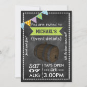 Invitation personnalisée pour une fête autour d'un (Devant)