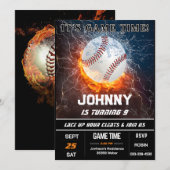 Invitation personnalisée pour une fête d'anniversa (Devant / Derrière)