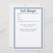 Invitation personnalisée pour une fête d'anniversa (Dos)