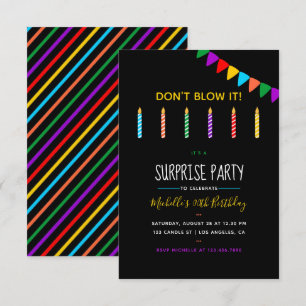 Invitation personnalisée pour une fête d'anniversa