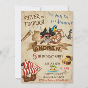 Invitation personnalisée pour une fête d'anniversa