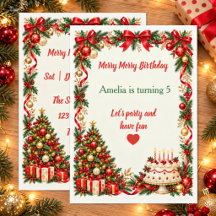 Invitation personnalisée pour une fête d'anniversa