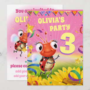 Invitation personnalisée pour une fête d'anniversa