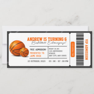 Invitation personnalisée pour une fête d'anniversa