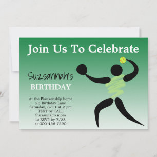 Invitation personnalisée pour une fête d'anniversa