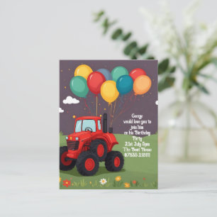 Invitation personnalisée pour une fête d'anniversa