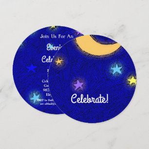 Invitation personnalisée pour une fête de célébrat