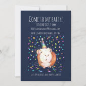 Invitation personnalisée pour une fête de cochon d (Devant)
