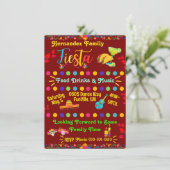 Invitation personnalisée pour une fête de famille (Debout devant)