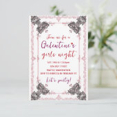 Invitation personnalisée pour une fête de Galentin (Debout devant)