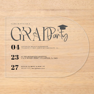 Invitation personnalisée pour une fête de remise d