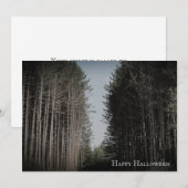 Invitation personnalisée pour une fête d'Halloween (Devant / Derrière)