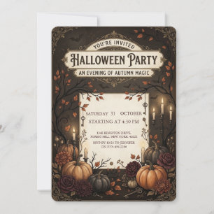 Invitation personnalisée pour une fête d'Halloween