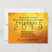 Invitation personnalisée pour une fête du Nouvel A (Dos)