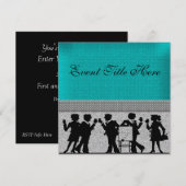 Invitation personnalisée pour une fête festive (Devant / Derrière)