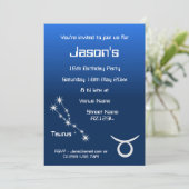 Invitation personnalisée pour une fête sur le thèm (Debout devant)