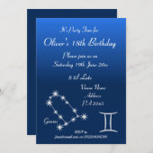 Invitation personnalisée pour une fête sur le thèm (Devant / Derrière)