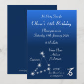 Invitation personnalisée pour une fête sur le thèm (Devant / Derrière)