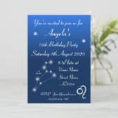 Invitation personnalisée pour une fête sur le thèm (Debout devant)