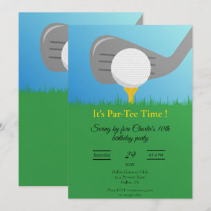 Invitation personnalisée pour une soirée de golf i