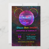 Invitation personnalisée pour une soirée disco - C (Devant)