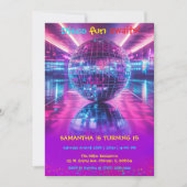 Invitation personnalisée pour une soirée disco - C (Devant)