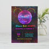 Invitation personnalisée pour une soirée disco - D (Debout devant)
