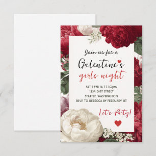 Invitation personnalisée pour une soirée Galentine