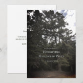 Invitation personnalisée pour une soirée Halloween (Devant / Derrière)