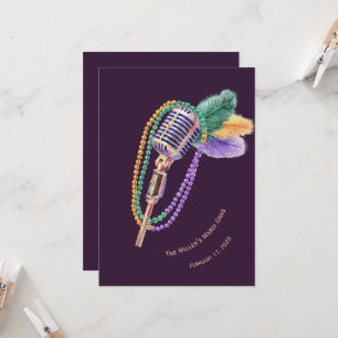 Invitation personnalisée pour une soirée jazz de M
