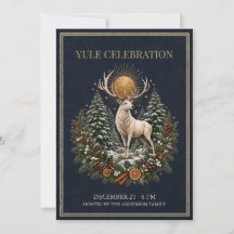 Invitation personnalisée pour Yule Solstice d'Hive
