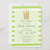 Invitation personnalisée Prince Baby shower (Devant)