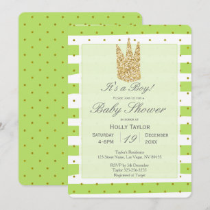 Invitation personnalisée Prince Baby shower