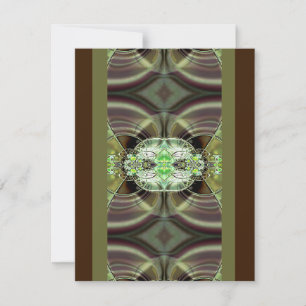 Invitation personnalisée Razzle Dazzle vert et Bro