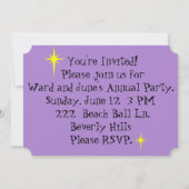 Invitation personnalisée Retro Urban Rooftop Party (Dos)