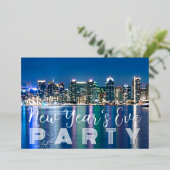 Invitation personnalisée San Diego NYE Party Foil (Debout devant)